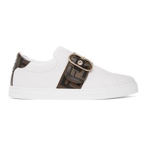 New Fendi ff monogram White Forever Fendi Strap Sneakers